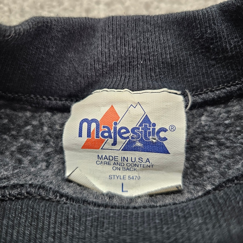 Vintage Majestic Cleveland Browns Black Crewneck Sweatshirt Mens Size L USA - Picture 3 of 5